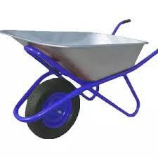 ТАЧКА строит 100л., 180кг1 КОЛЕСО 4.00-8/16 ПНЕВМО СИНЯЯ РУЧКА РОССИЯ