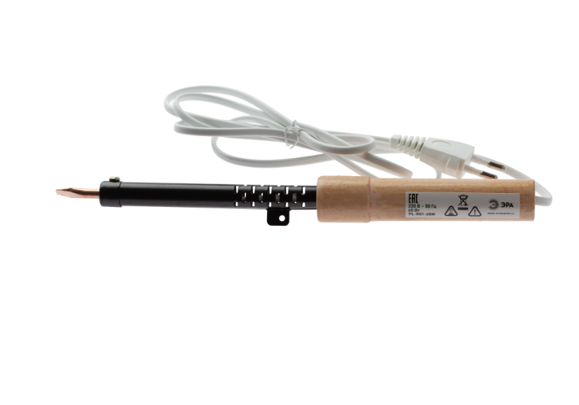 Паяльник ЭРА PL-R01-65W 230В ЭПСН с деревянной рукояткой 65Вт