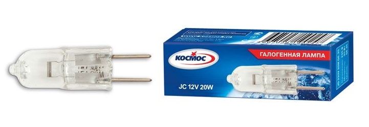 Лампа галогенная JDC 60Вт капсула G9 3000К 240В КОСМОС