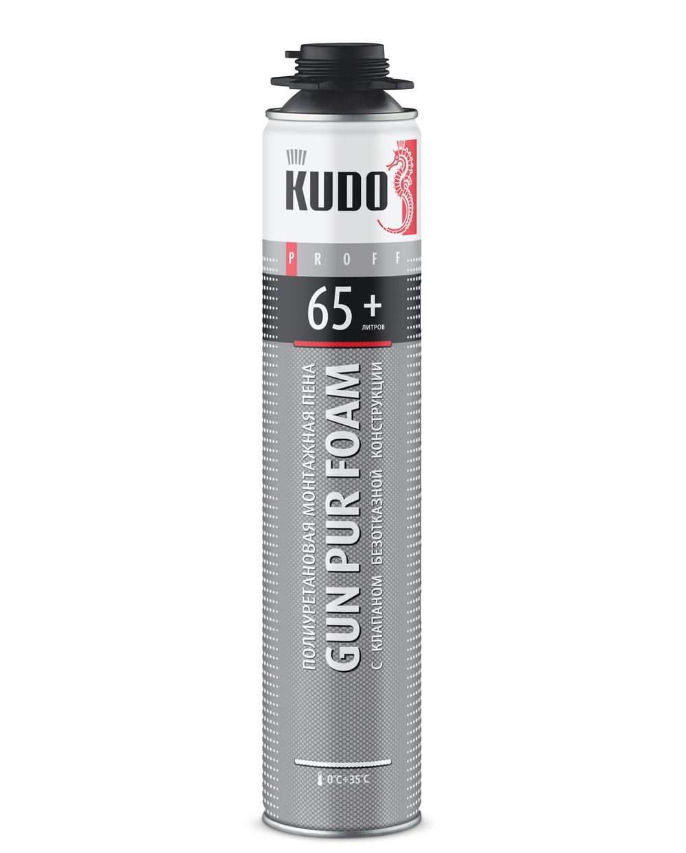 Пена монтажная KUDO "Proff 65+" полиуретановая летняя 1 л