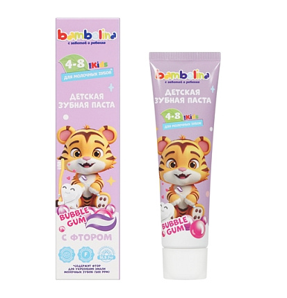 Зубная паста детс.Bambolina Бабл гам 50мл