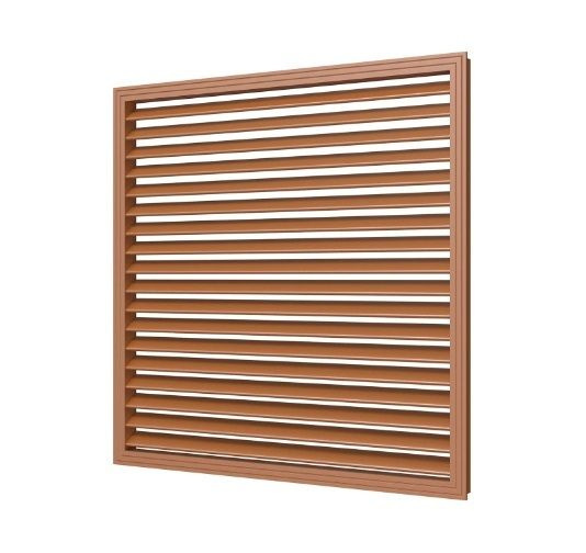 Решетка радиаторная 60* 60 вишня П6060Р