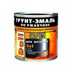 Грунт-эмаль DALI по ржавчине 3в1 черный 750 г
