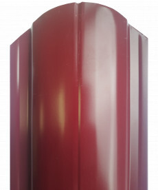 А.Штакетник мет МП ELLIPSE-O 19*126(ПЭ-01-3005-0,45) 1,5м кр/вино(двухстор)