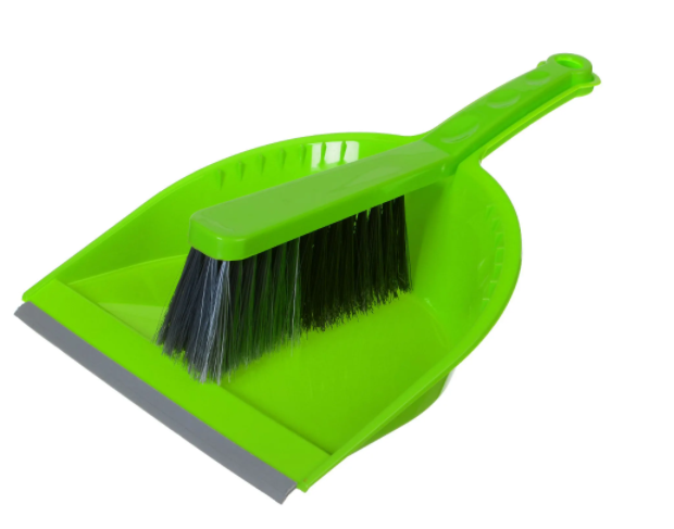Щетка-сметка и совок IDEA "Стандарт" зеленый