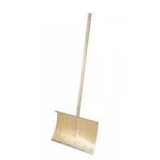 Лопата снеговая фанерная "Бульдозер" 410*500мм с черенком