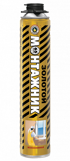 Пена монт. PROFFLEX "Золотой монтажник" всесезонная 850 мл
