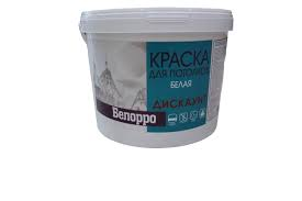 Краска акриловая для стен и потолков белая 14кг БЕЛОРРО Дискаунт