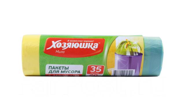Пакеты для мусора ХОЗЯЮШКА МИЛА 20 шт. 35 л