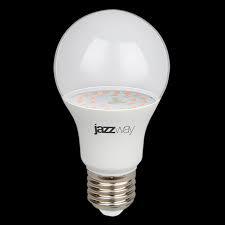 Лампа с/д Арго 9Вт А60 груша E27 для растений clear JazzWay