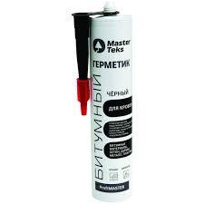 Герметик MasterTeks ProfiMaster битумный для кровли ЧЕРНЫЙ 260m