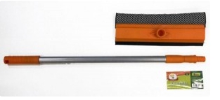 Окномойка УМНИЧКА 25 см черенок телескопический 120см оранж