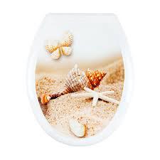 Сиденье на унитаз МП с рис. Ракушка-бабочка
