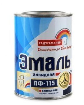 Эмаль ULTRA LINES ПФ-115 красная 0.8 кг
