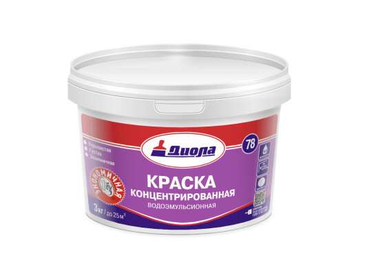 Краска в/э Диола-78 концент. 8кг