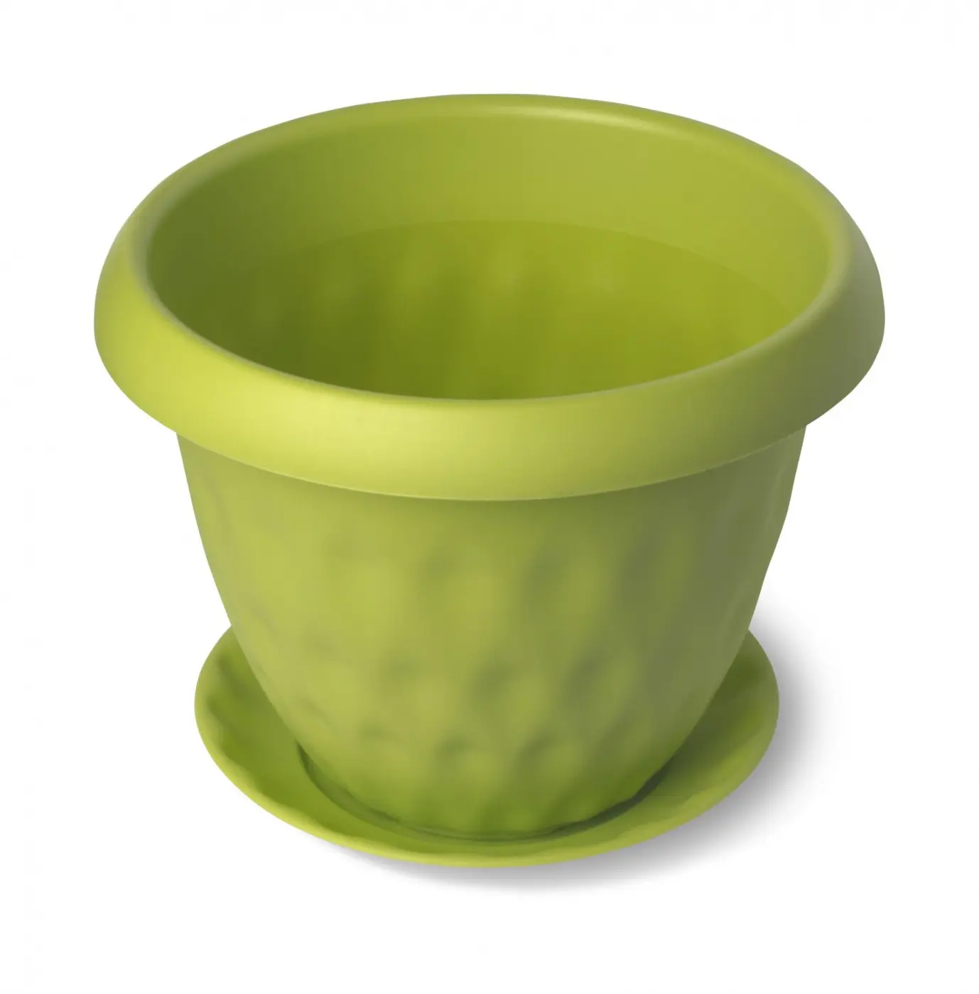 Горшок д/цветов с поддоном 0,9л зеленый Мартика