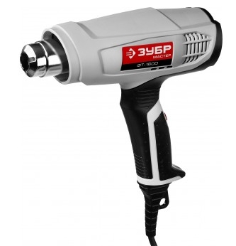 Фен технический ЗУБР ФТ-1600 3 насадки  2 режима 1600Вт