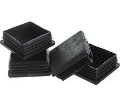 Заглушка для труб квадратная 40*80 черная