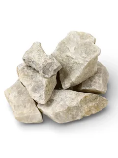 Банный камень Кварцит колотый 20кг (коробка)