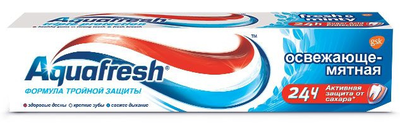 Зубная паста Аквафреш Освежающе-мятная 100мл