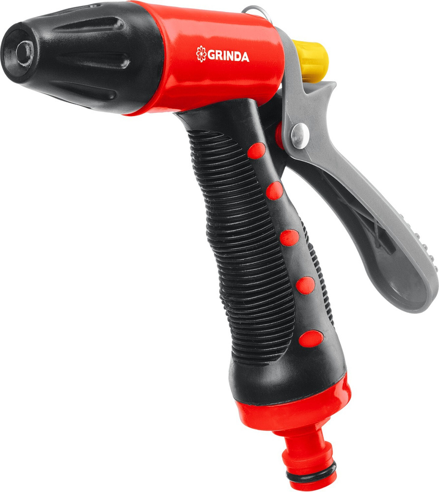 Пистолет GRINDA поливочный плавная регулировка курок сзади пластиковый с TPR