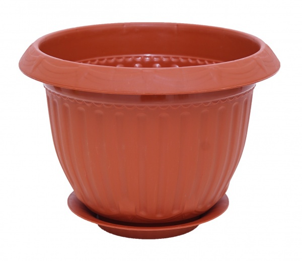 Кашпо Байкал 1л терракот