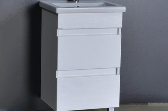 Тумба ЛИОН 60 (под ум-к СОМО 60) Фасад БЕЛЫЙ Глянец МДФ стенки ЯСЕНЬ