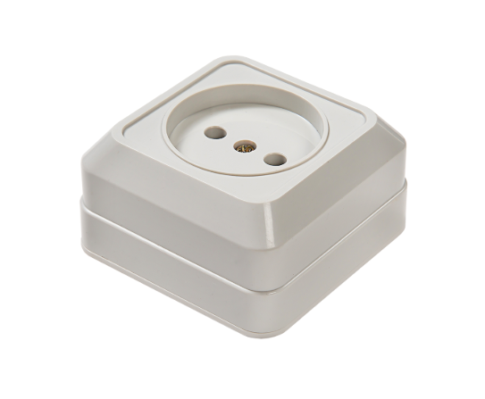 Розетка накл. ASD "Bolleto" 16А 230В одноместная белый