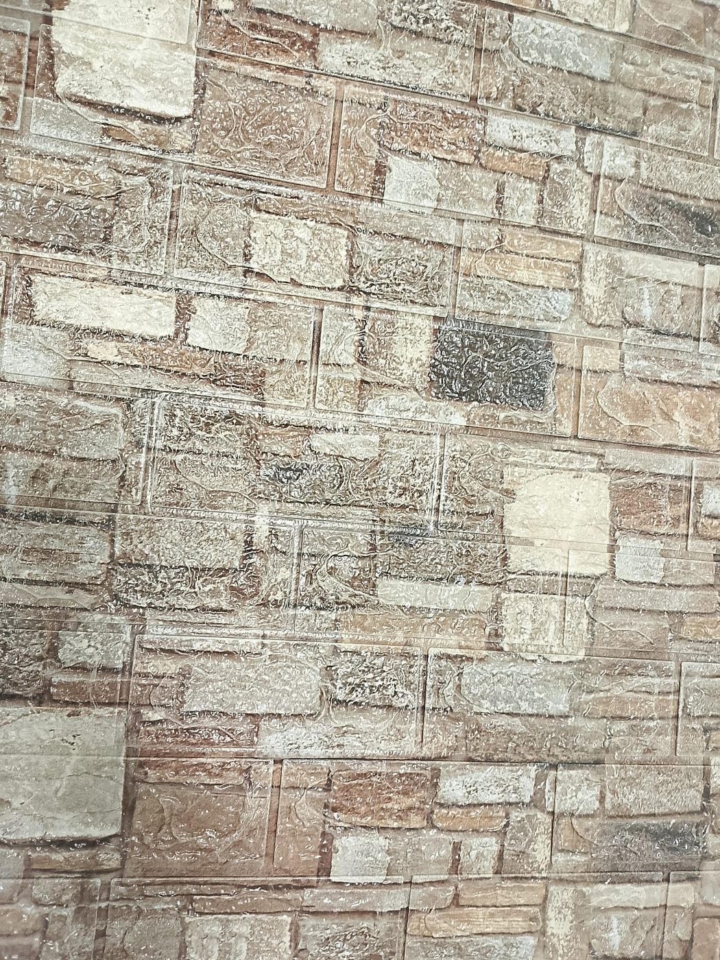 Панель стеновая самокл 3D Коричневый камень 0,7х0,77м (толщ. 0,4см) BZ-YYC85