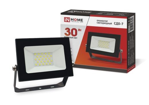 Прожектор IN HOME СДО-7 30Вт 6500К 230В