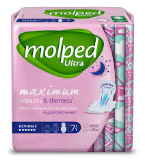 Прокладки Molped анатомические С крылышками Ultra ночные 7шт