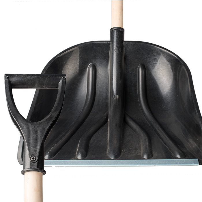 Лопата "Зима" № 1 с ал.планкой,с алюм.черенком d-32 и V-ручкой 410х460