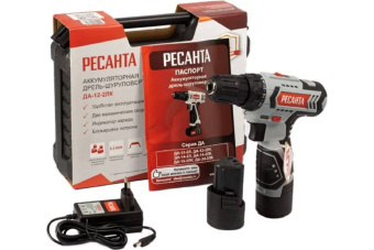 Дрель-шуруповерт Ресанта ДА-12-2ЛК аккум.