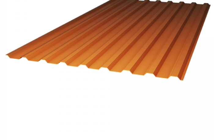 Шифер янтарь ПЛАСТИКЛЮКС-МП-20-У стандарт  1,15*2м