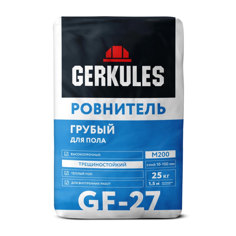 Ровнитель д/пола Геркулес грубый 25кг GF-27
