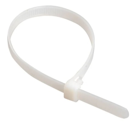 Хомут нейлон. 2,5х150мм белый