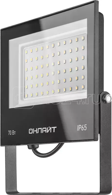 Прожектор светодиодный 61 950 OFL-70-6К-BL-IP65-LED 70Вт 6000К IР65 5600лм черн. ОНЛАЙТ 61950