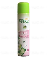 Освежитель возд. GOLD WIND 2в1 "Creen cocktail" 300мл