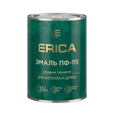 Эмаль ПФ-115 Erica красная 0,8 кг