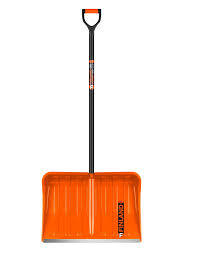 Лопата снеговая FINLAND ORANGE  550х385х1515 мм, деревянный черенок 1731