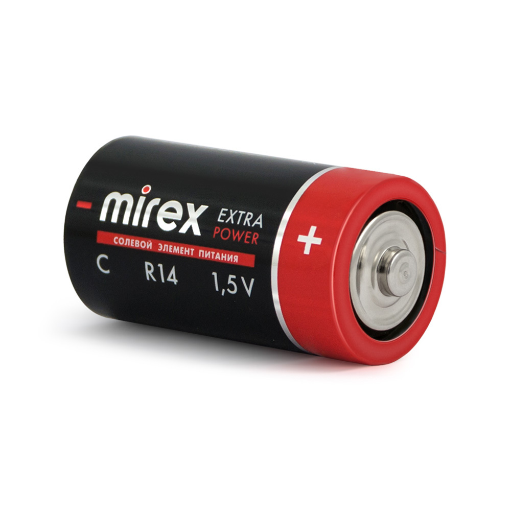 Mirex Батарея солевая Mirex R14 / C 1,5V 1 шт shrink