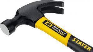 Молоток-гвоздодер STAYER "Professional" со стеклопластиковой рукояткой 560 г