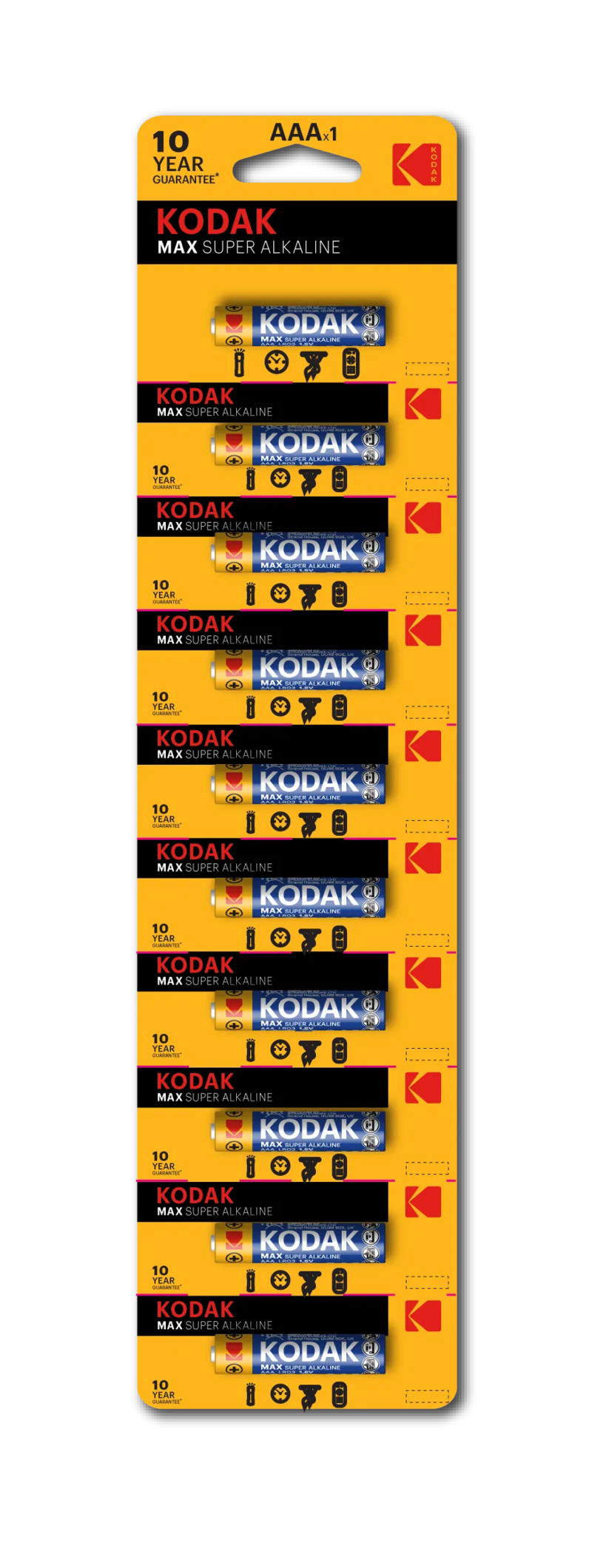 Батарейки Kodak LR03-10BL MAX SUPER Alkaline ААА-10