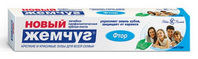 Зуб.паста Новый жемчуг Фтор 75мл