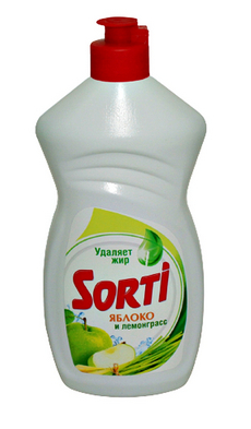 СОРТИ для мытья посуды "Яблоко и Лемонграсс" 450г