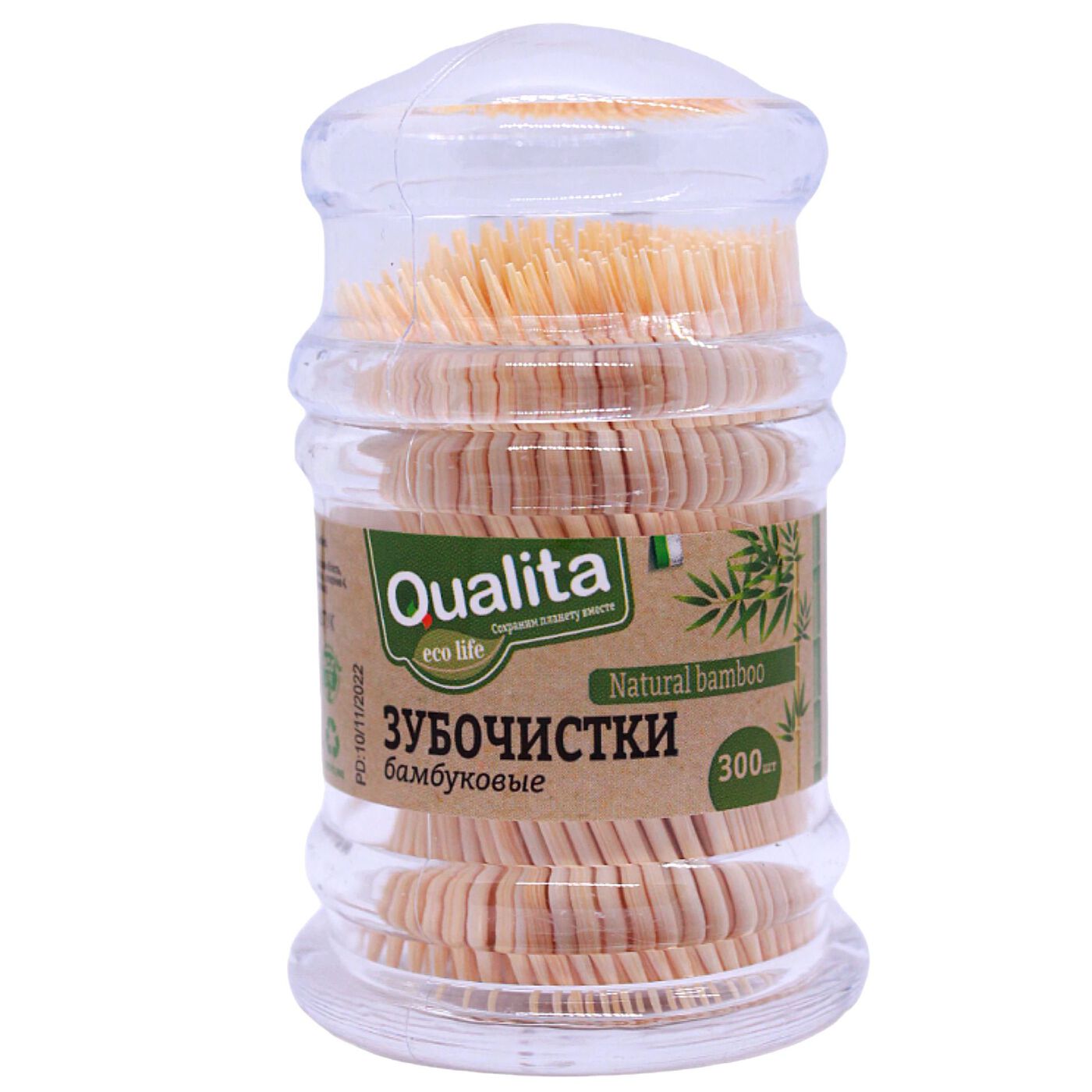 Зубочистки QUALITA 300шт бамбук
