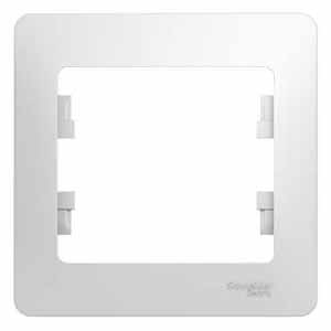 Рамка для розетки SCHNEIDER ELECTRIC "Glossa" одноместная белый