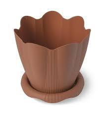 Горшок для цветов "Эдельвейс" с поддон. терракот 9,5л Мартика