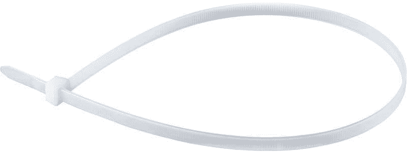Хомут нейлон. 3,6х300мм белый